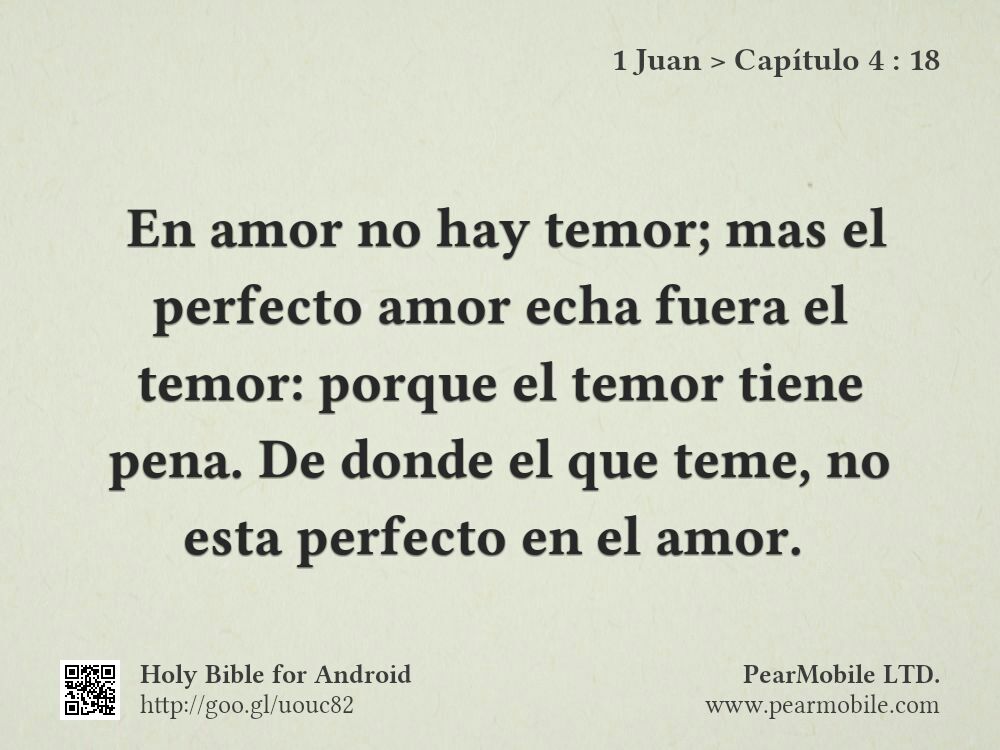 1 Juan, Capítulo 4:18